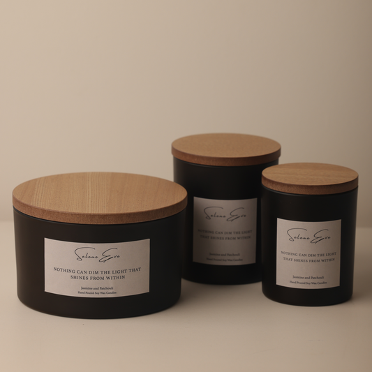 Jasmine & Patchouli Candle - Black