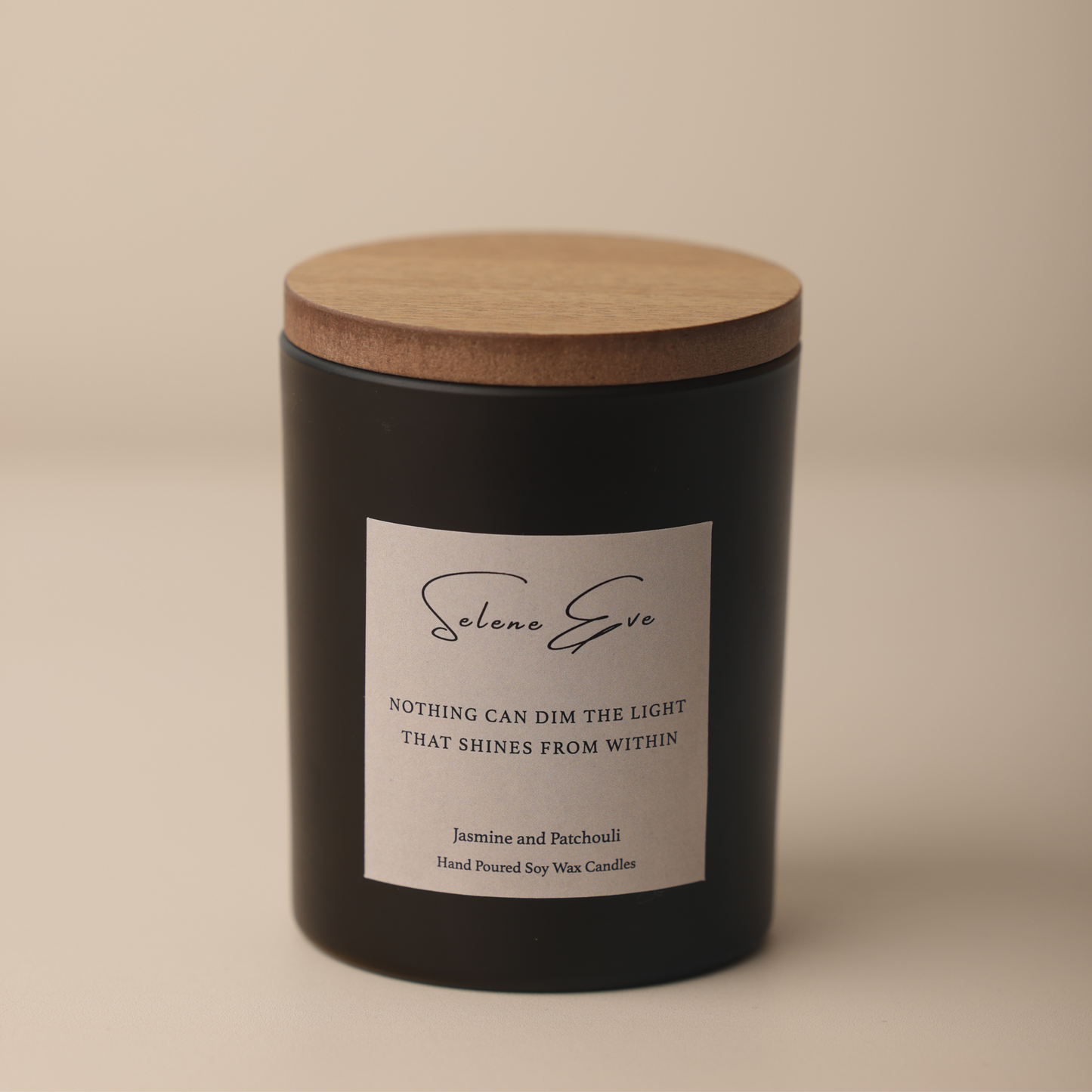 Jasmine & Patchouli Candle - Black