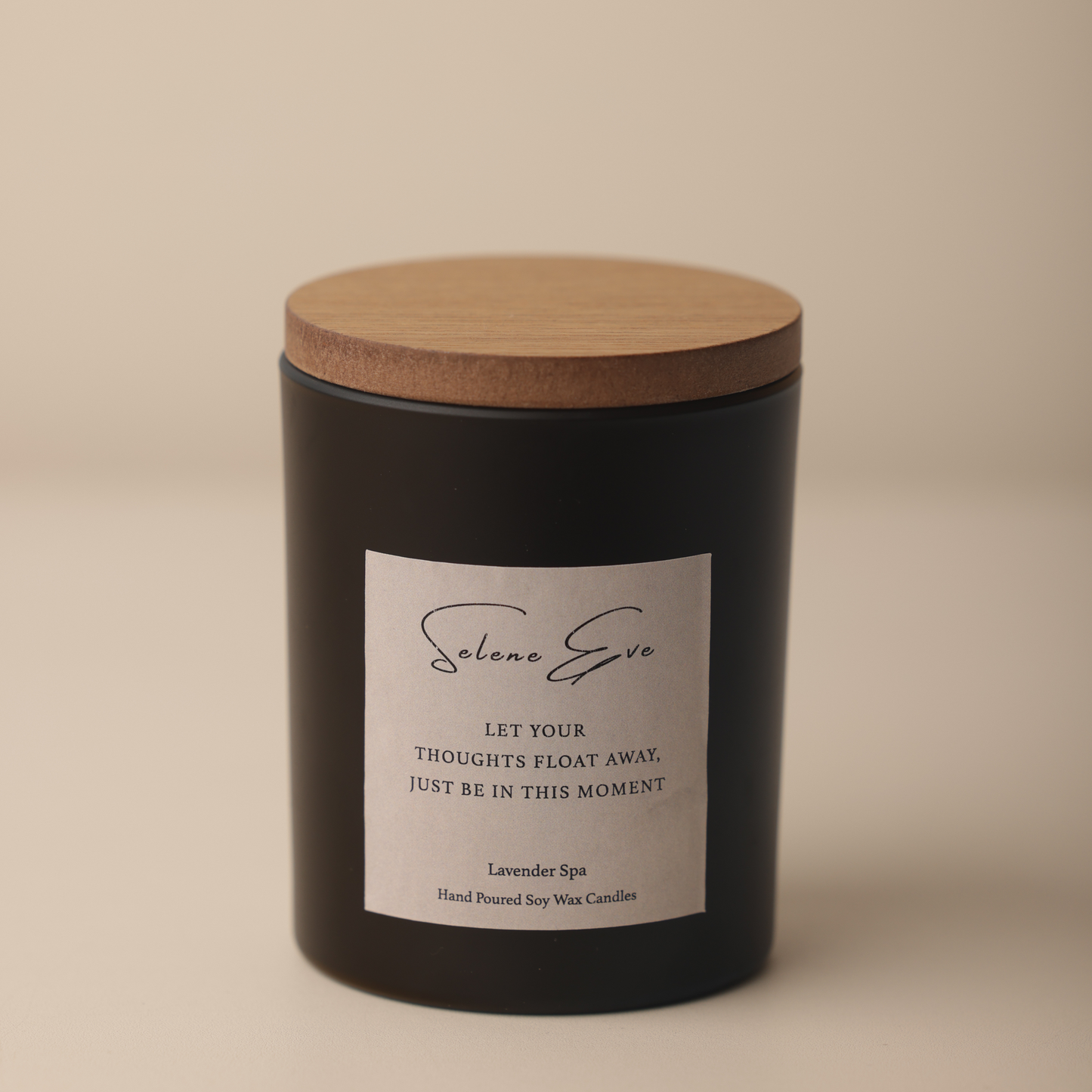 Lavender Spa Candle - Black