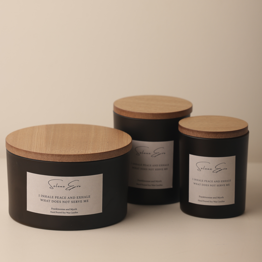 Frankincense & Myrrh Candle - Black