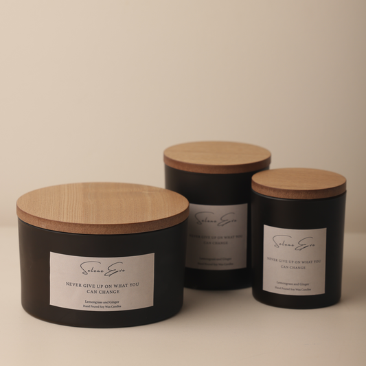 Lemongrass & Ginger Candle - Black
