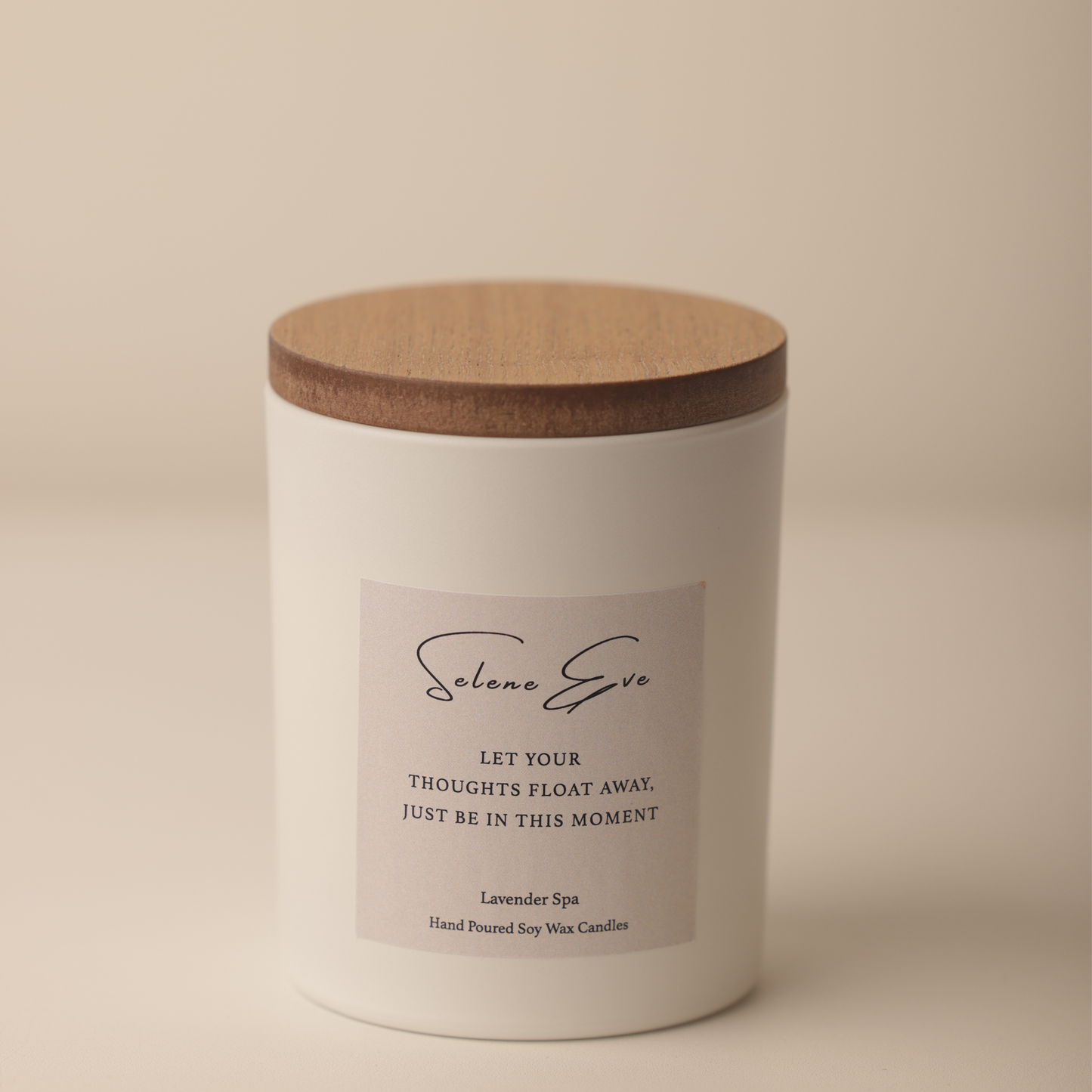 Lavender Spa Candle - White