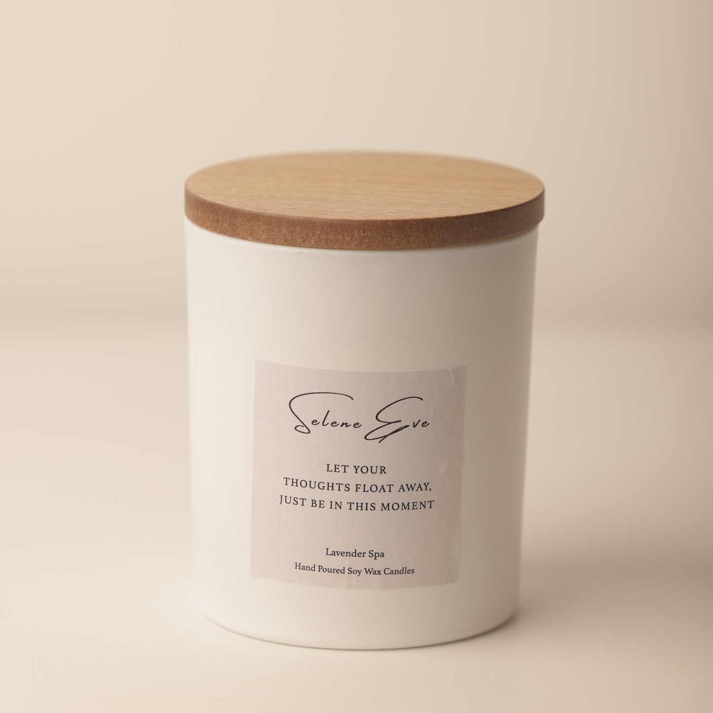 Lavender Spa Candle - White
