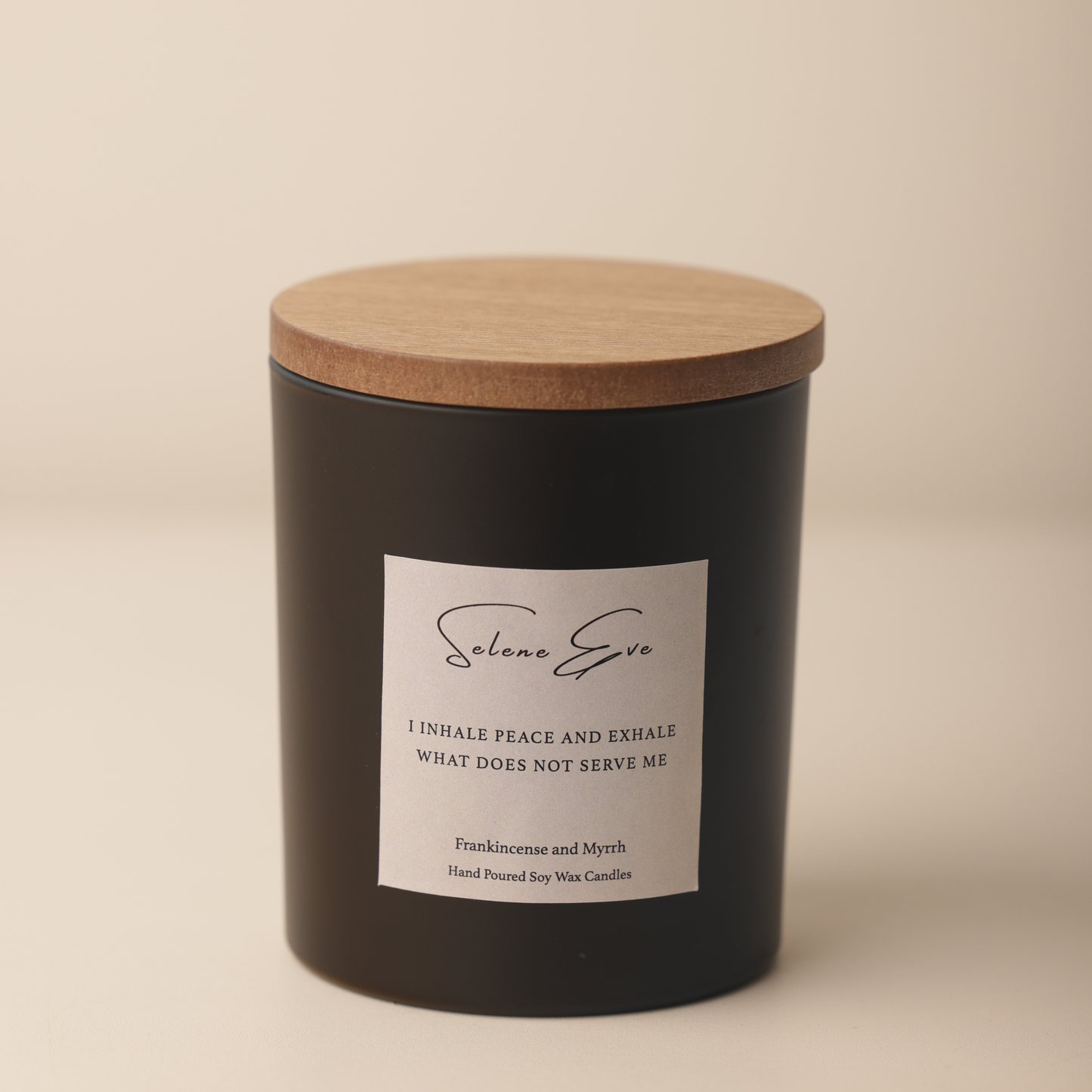 Frankincense & Myrrh Candle - Black