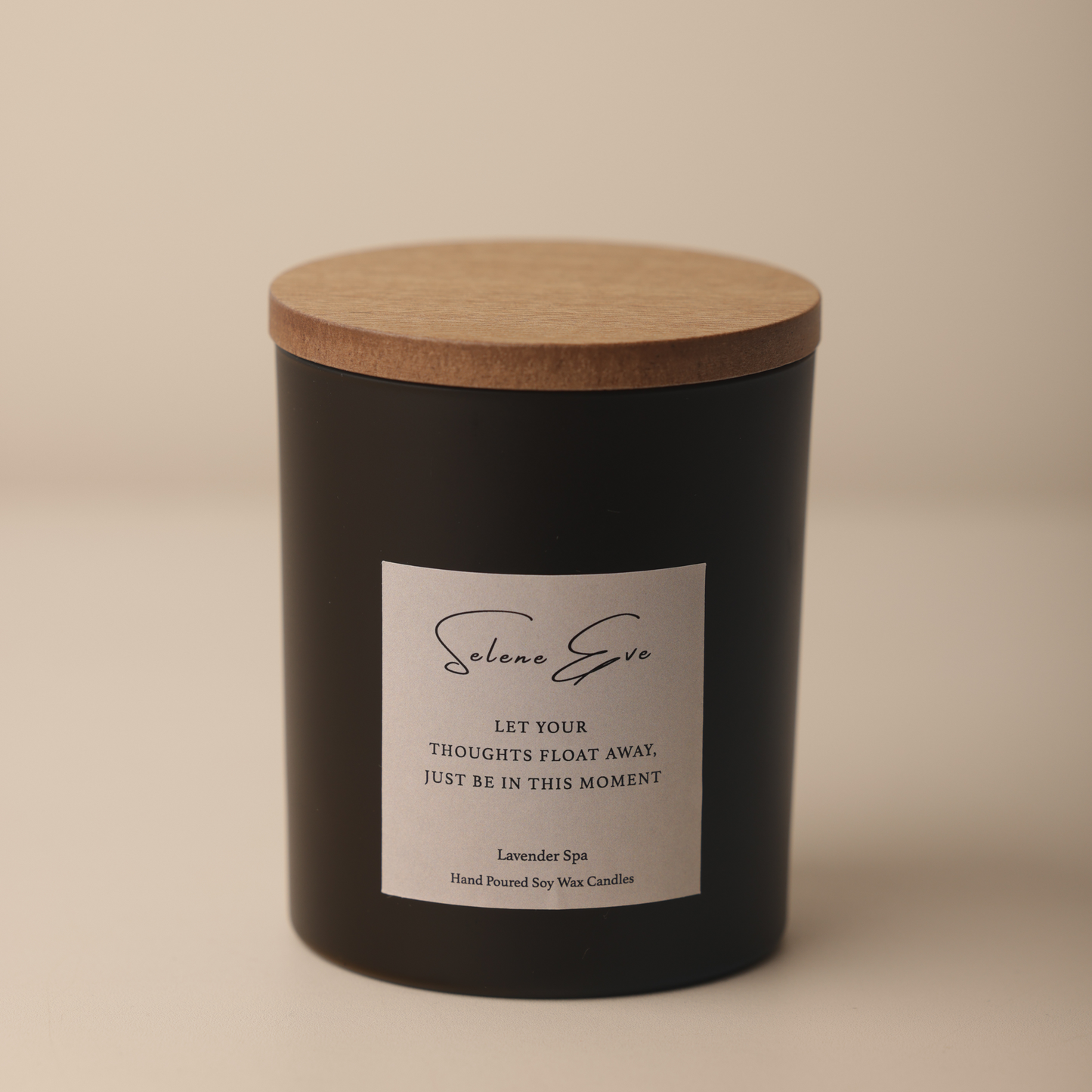 Lavender Spa Candle - Black