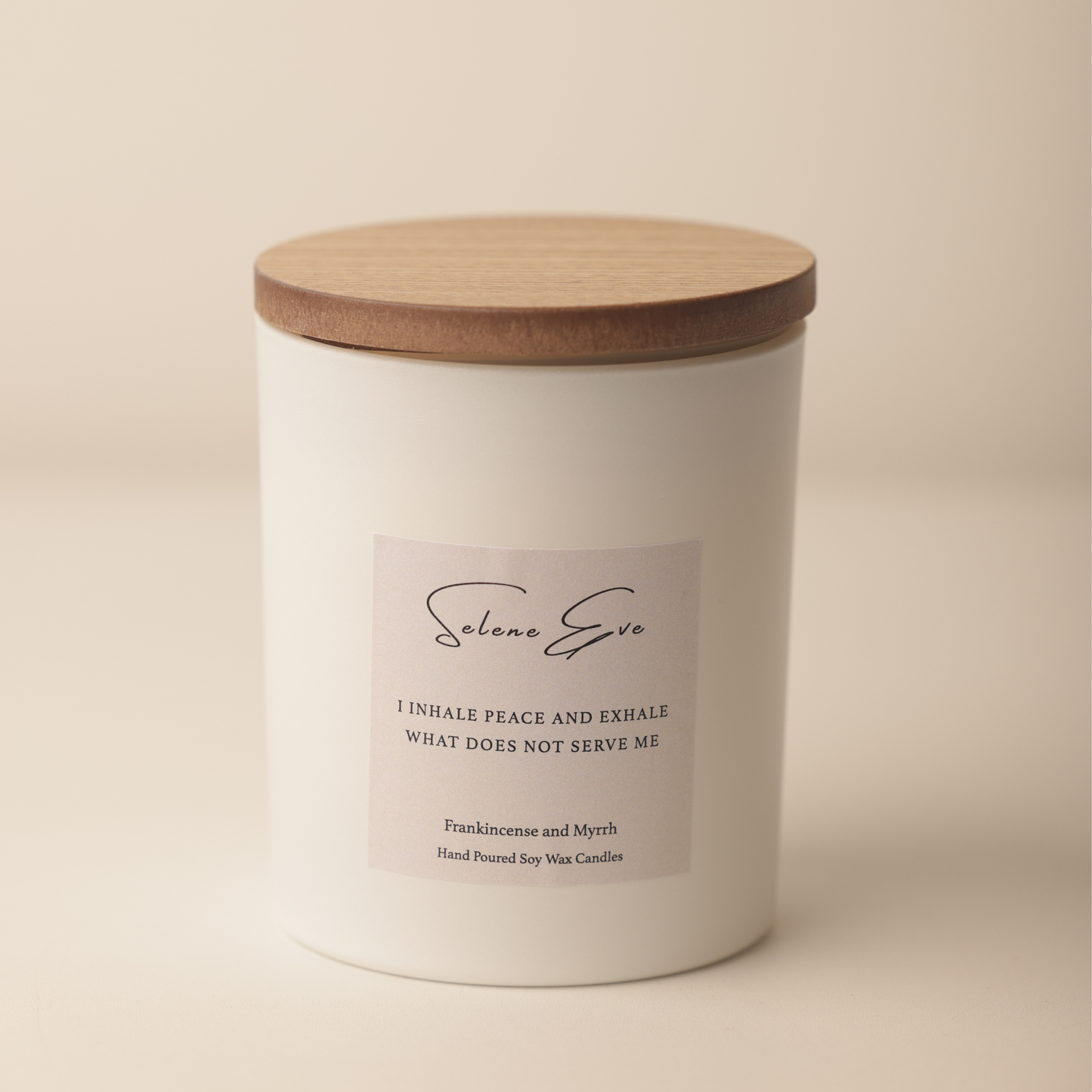 Frankincense & Myrrh Candle - White