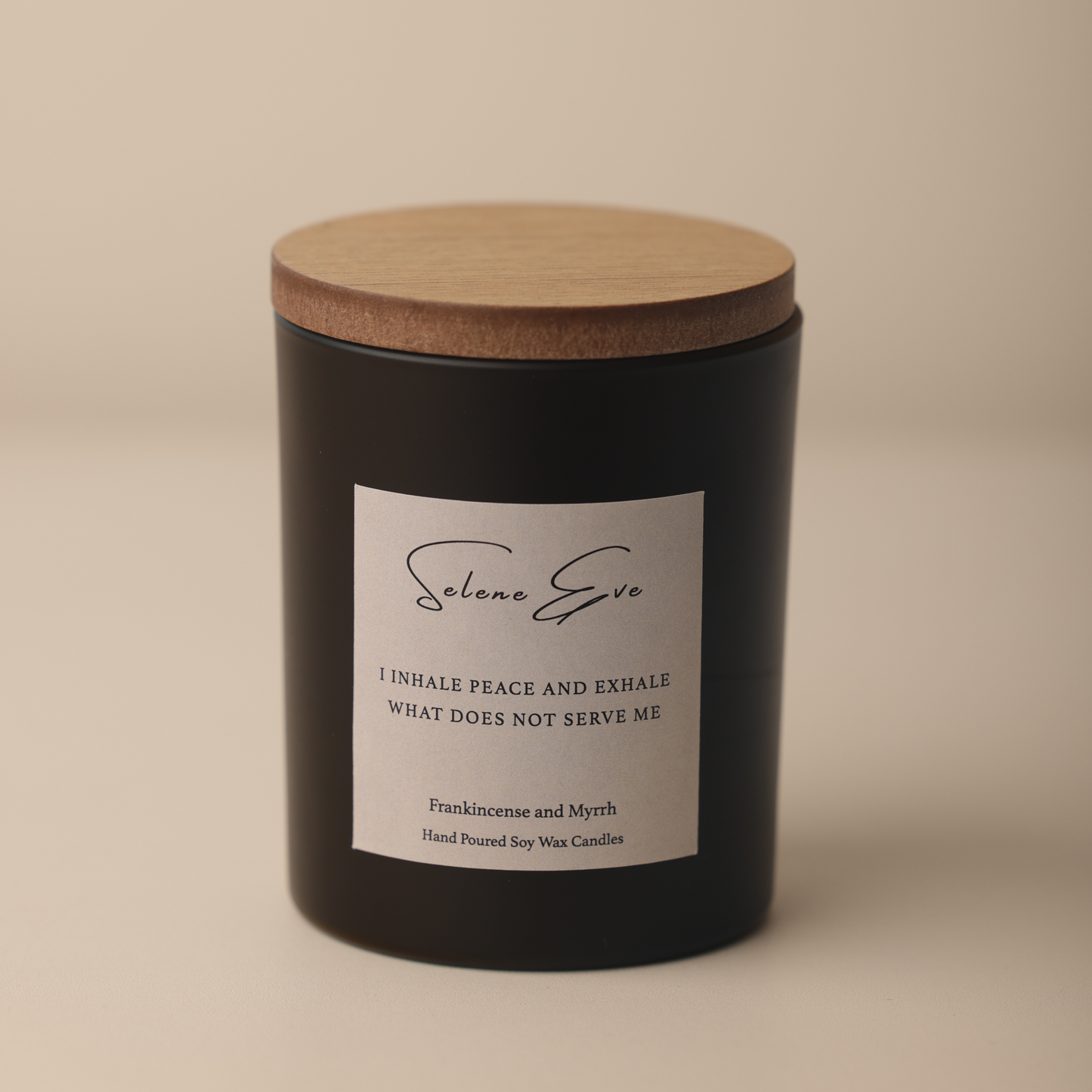 Frankincense & Myrrh Candle - Black