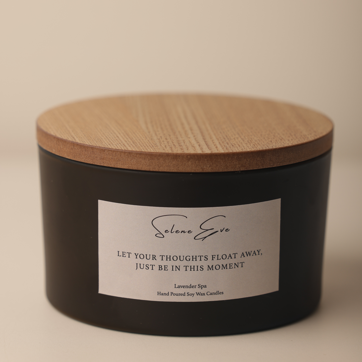 Lavender Spa Candle - Black