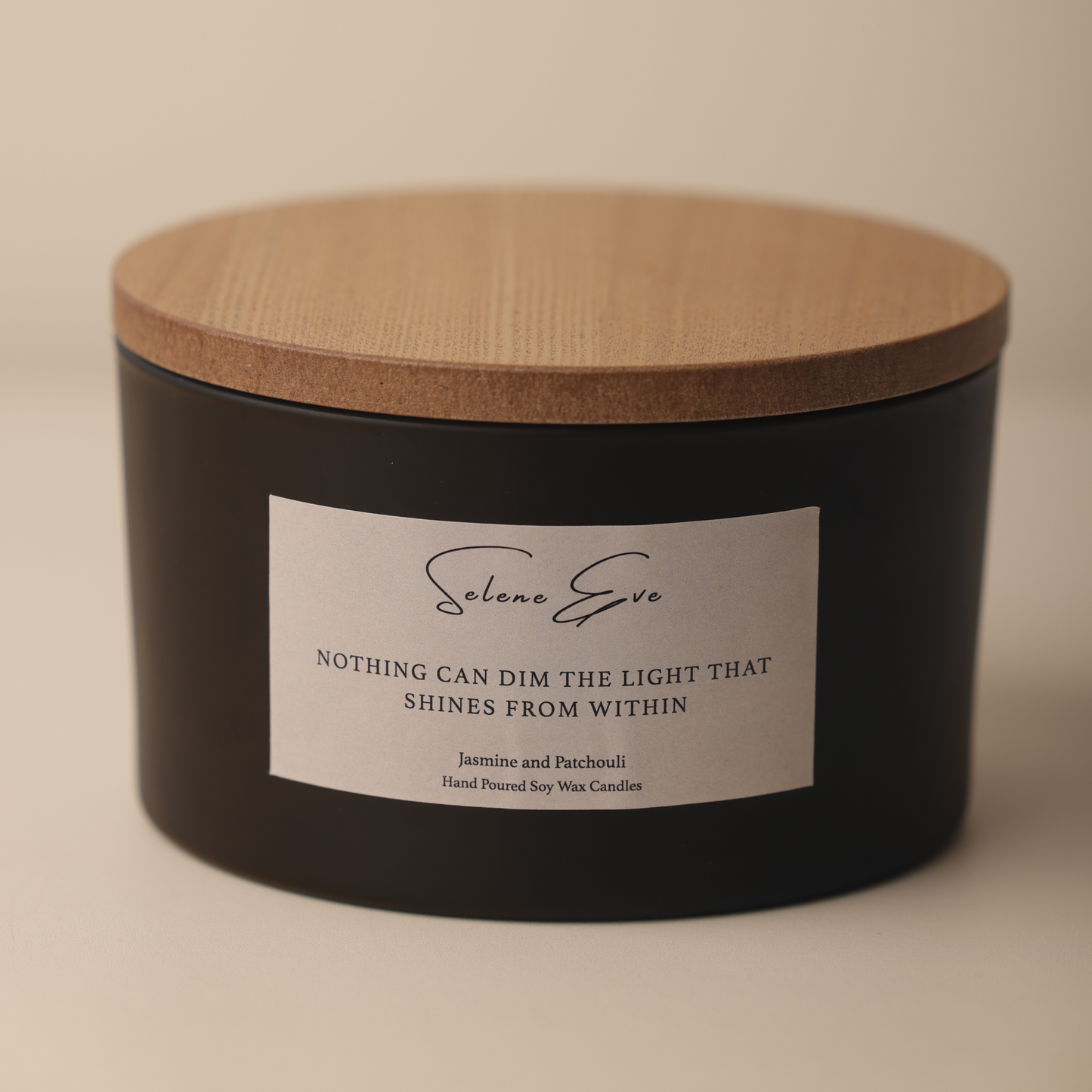 Jasmine & Patchouli Candle - Black