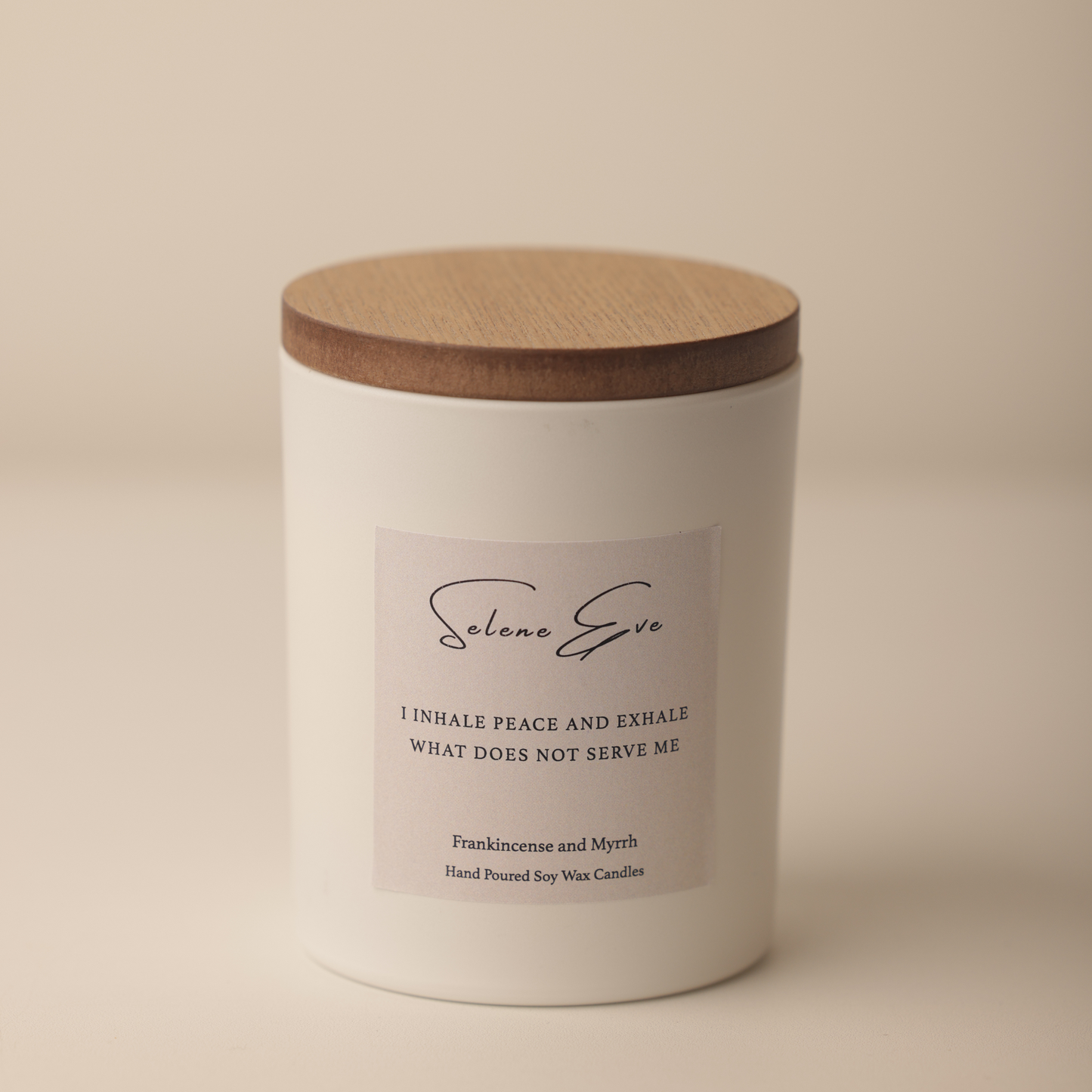 Frankincense & Myrrh Candle - White