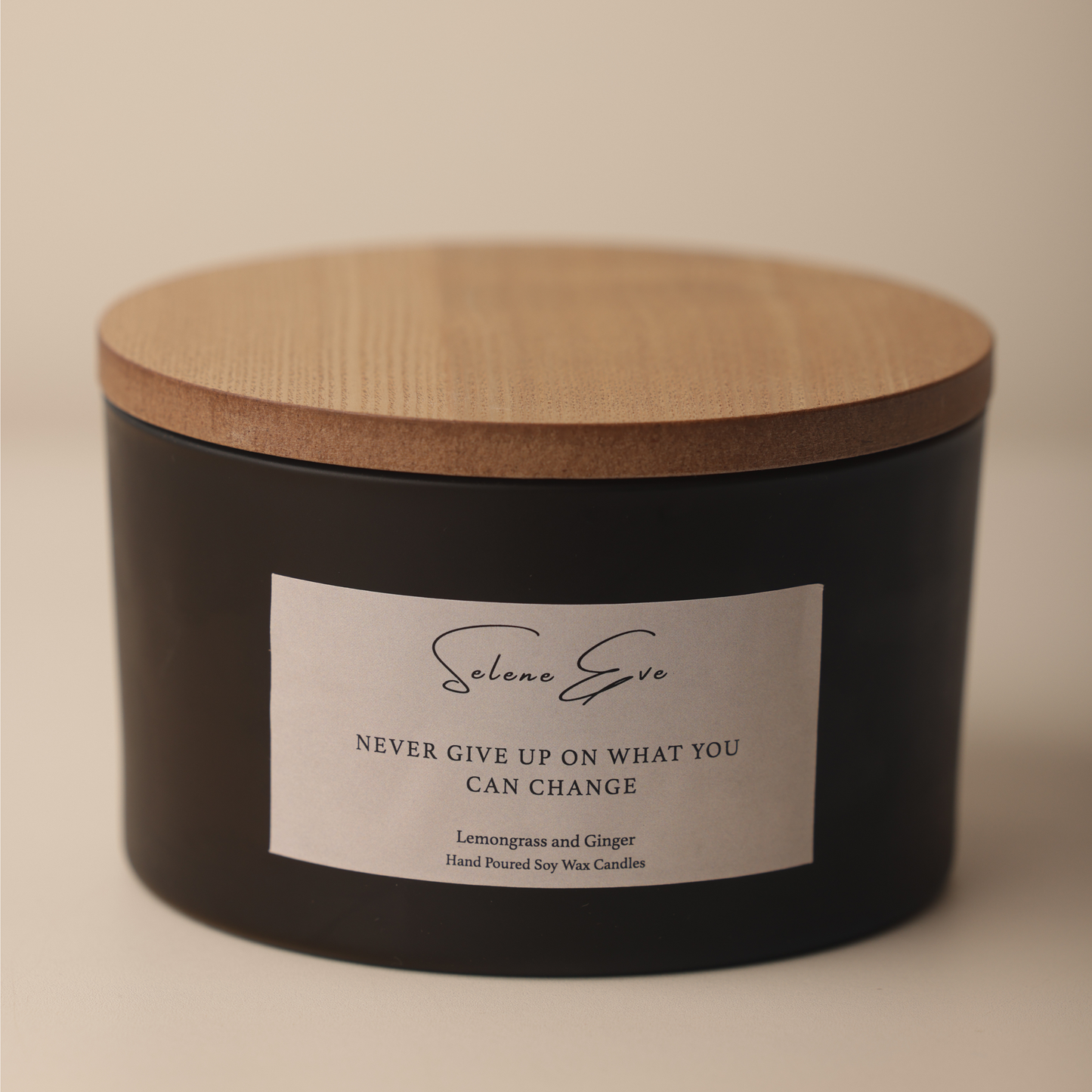 Lemongrass & Ginger Candle - Black