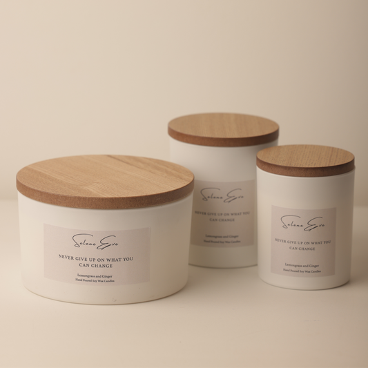 Lemongrass & Ginger Candle - White