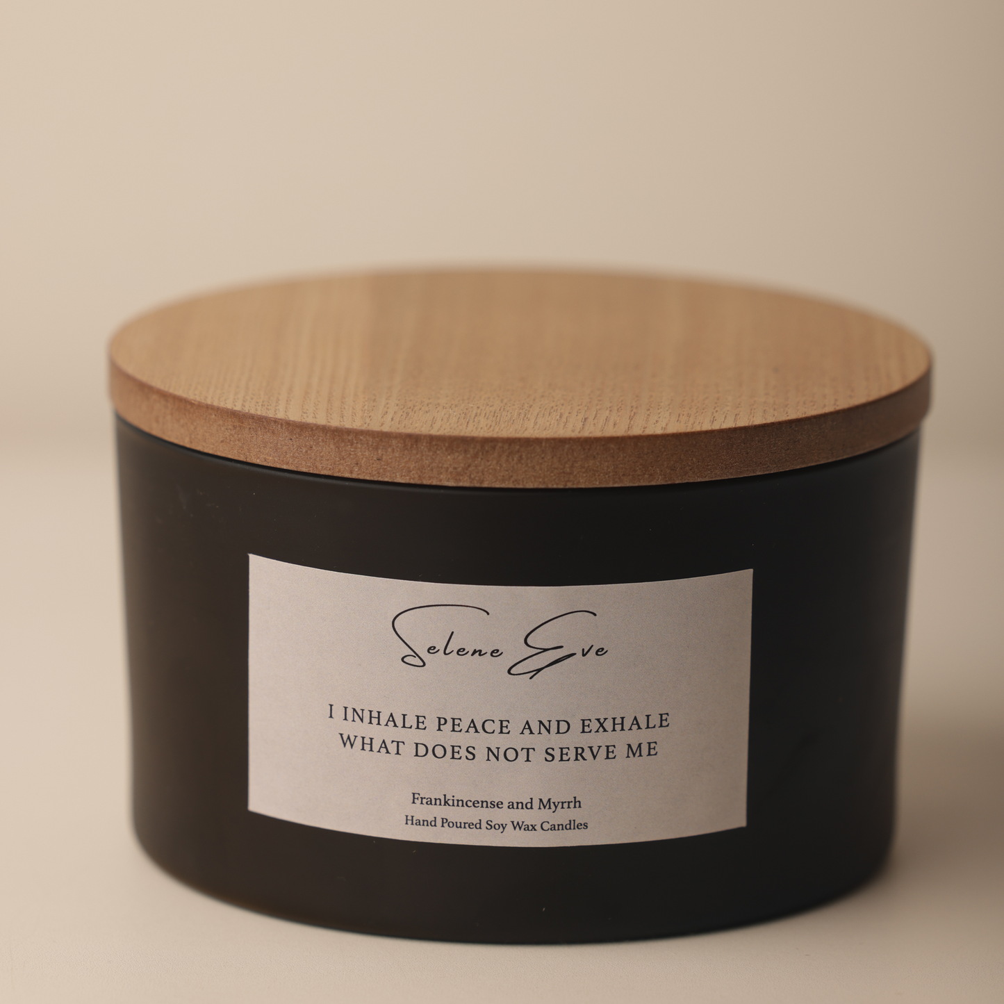 Frankincense & Myrrh Candle - Black